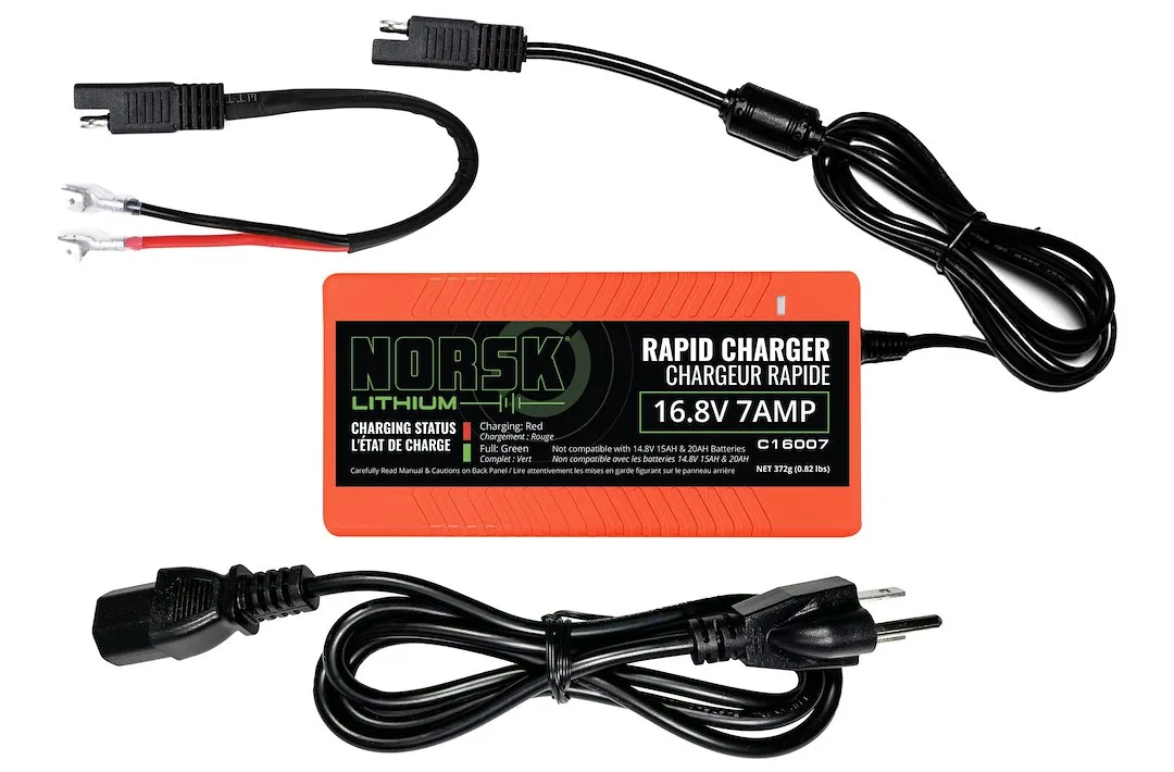 C16007 – NORSK INC Battery Charger, For 16 Volt Batteries 1-Bank Charger 105 To 125 Volt AC Power Supply 7 Amp Chargi...